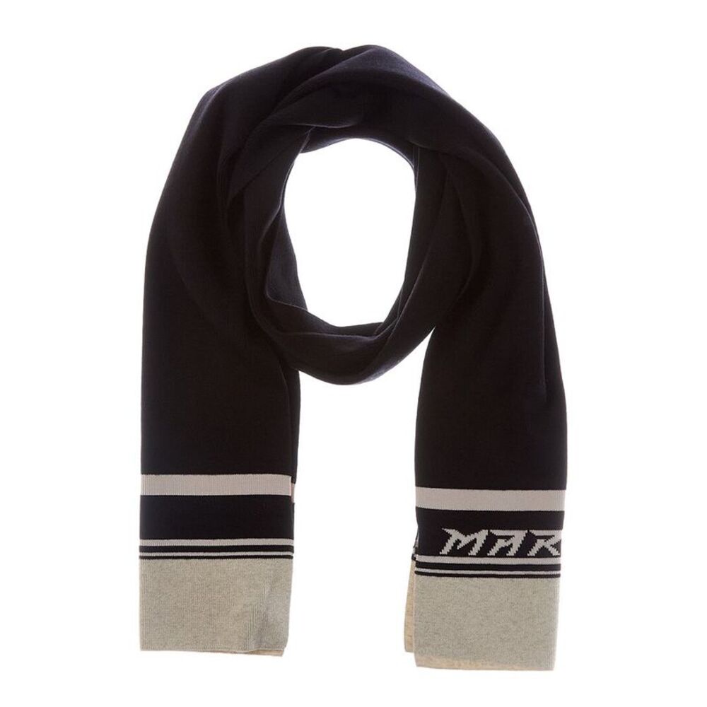 Isabel Marant Casey Wool-Blend Scarf, Black